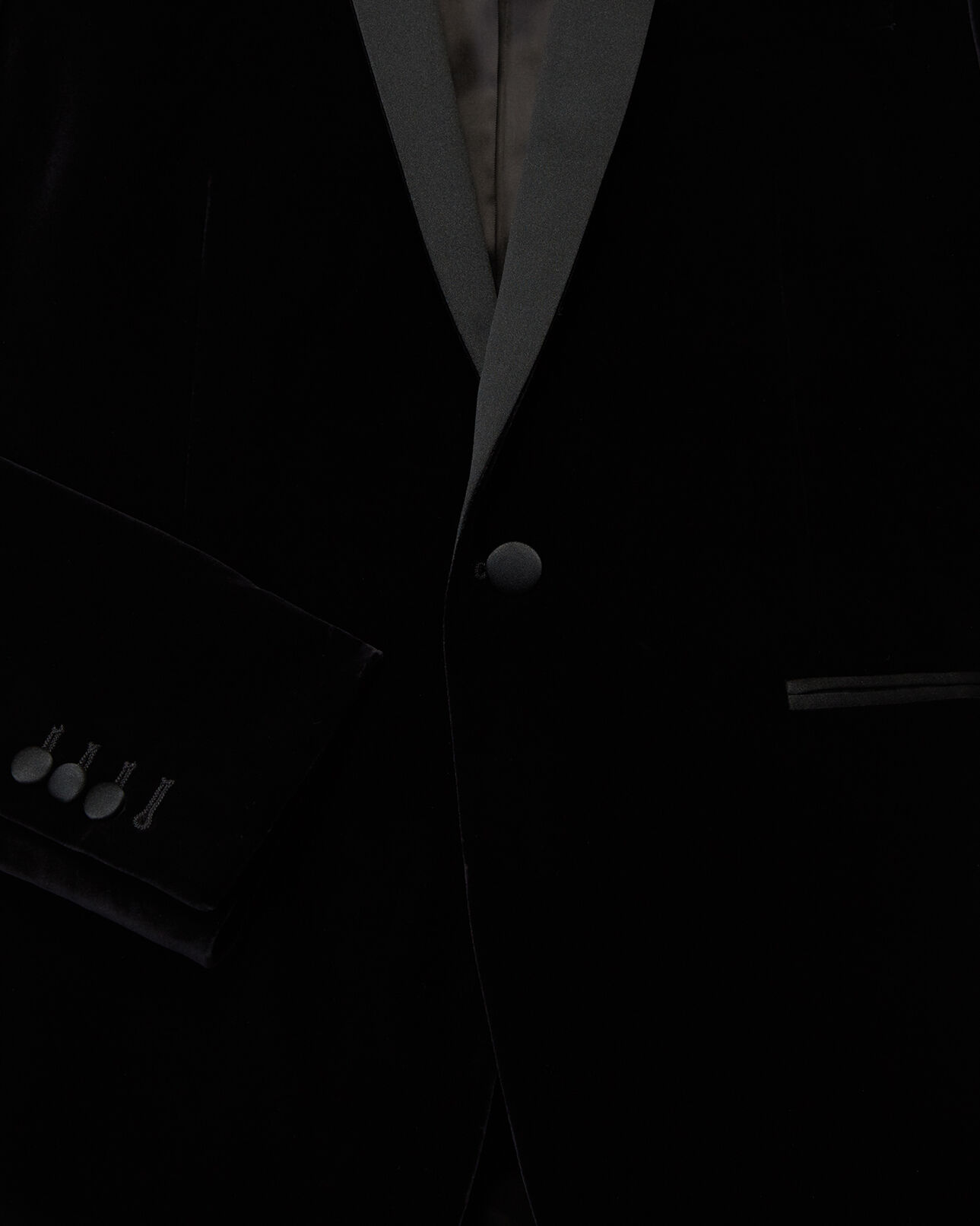 The Kooples MEN BLACK black velvet suit jacket