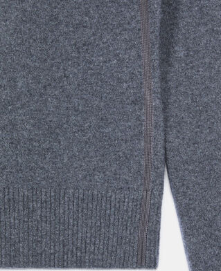 The Kooples F ANTHRACITE MELANGE grey cashmere sweater