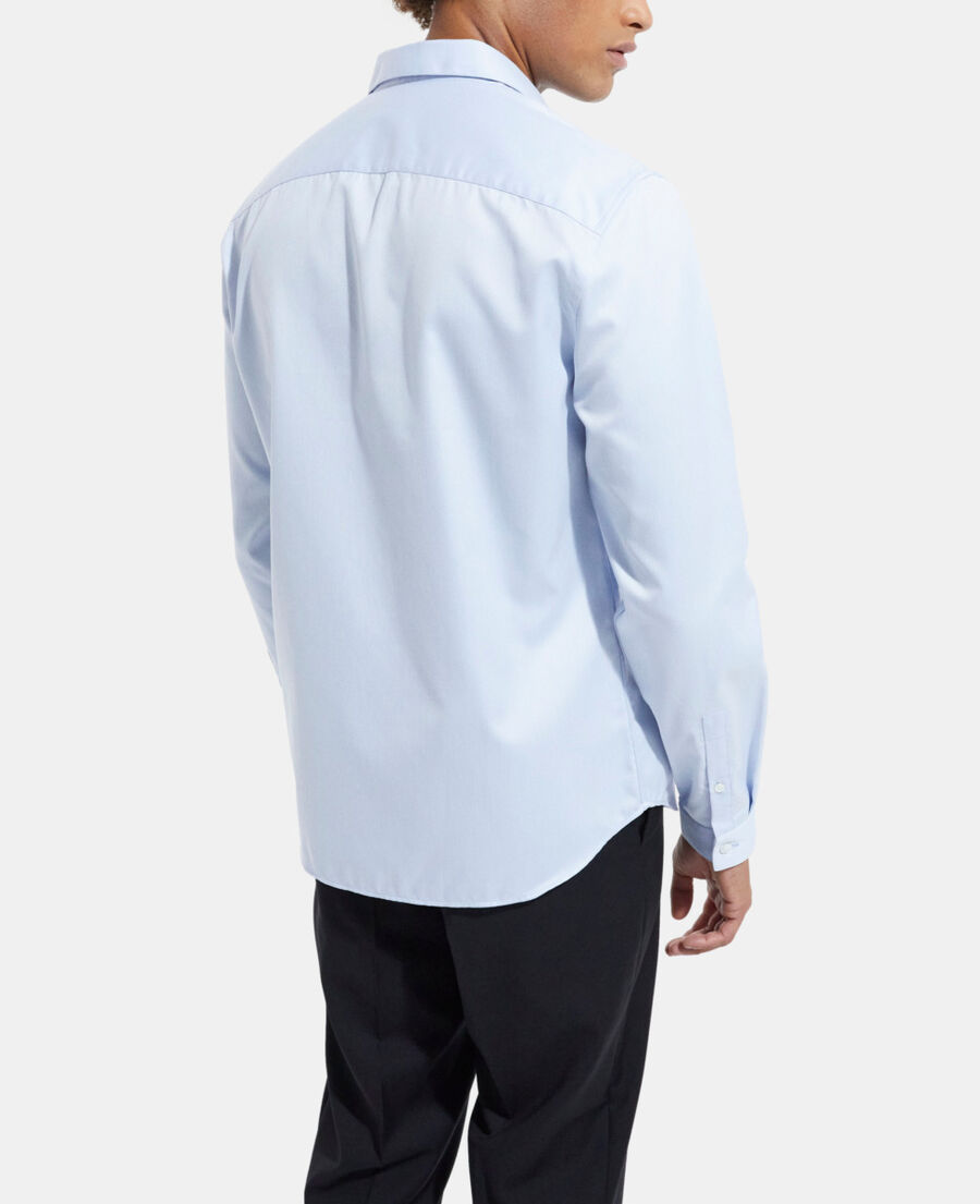 chemise col classsique bleue