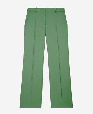 The Kooples MUJER LIGHT KAKI pantalón traje verde lana