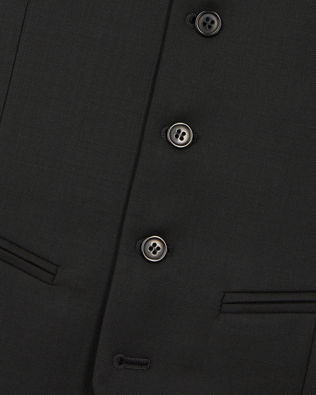 The Kooples H BLACK black waistcoat in wool with buttons