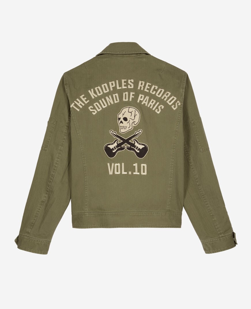The Kooples HOMME KAKI blouson style officier kaki