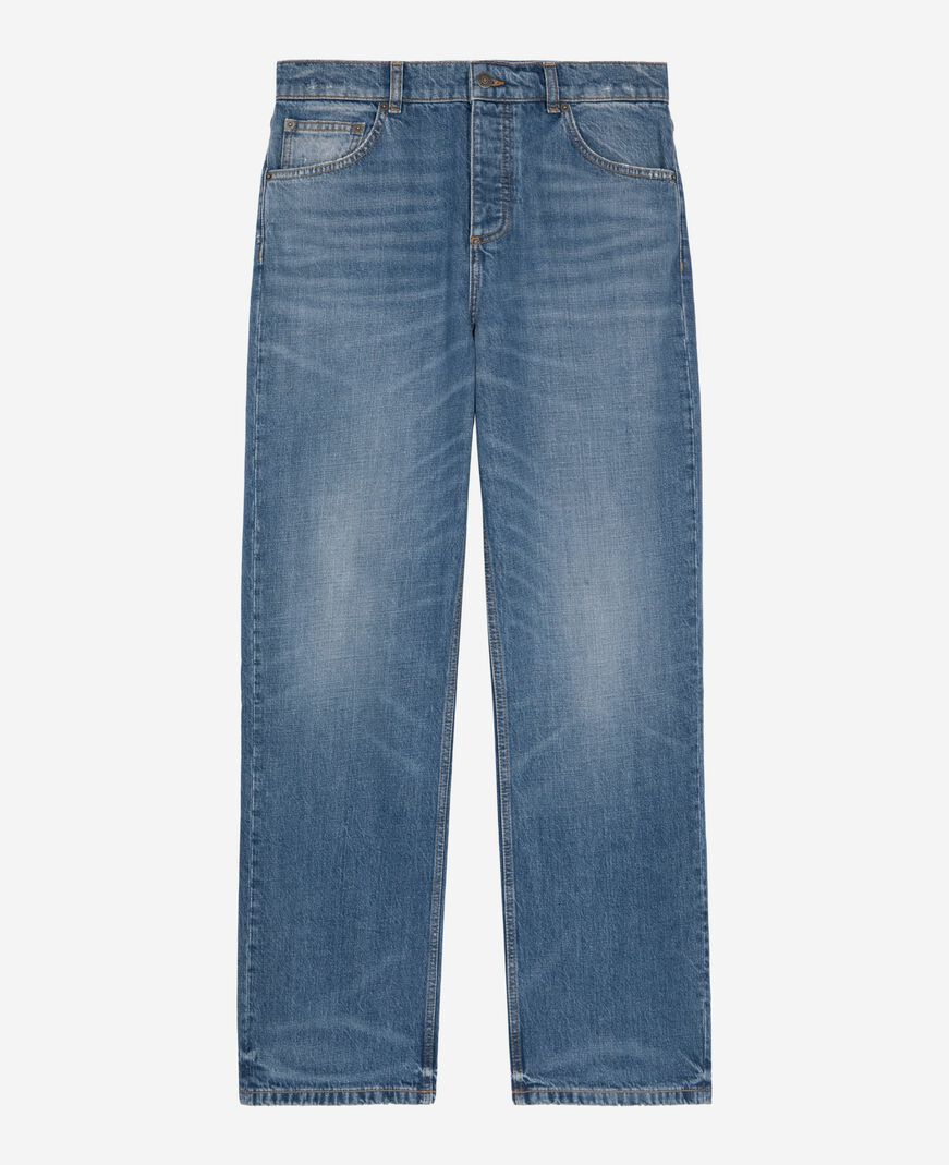 The Kooples HERREN BLUE blaue baggy-jeans