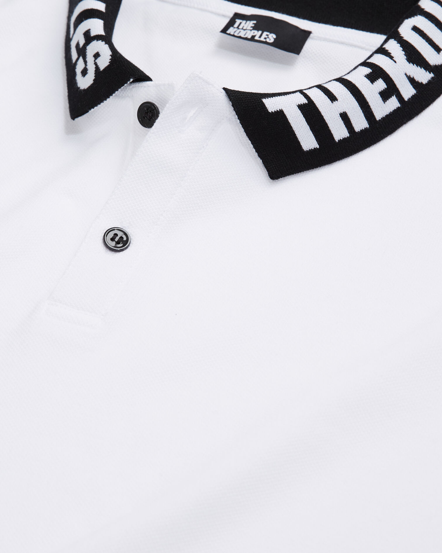 Weißes Poloshirt mit Logo am Kragen, WHITE, hi-res image number null