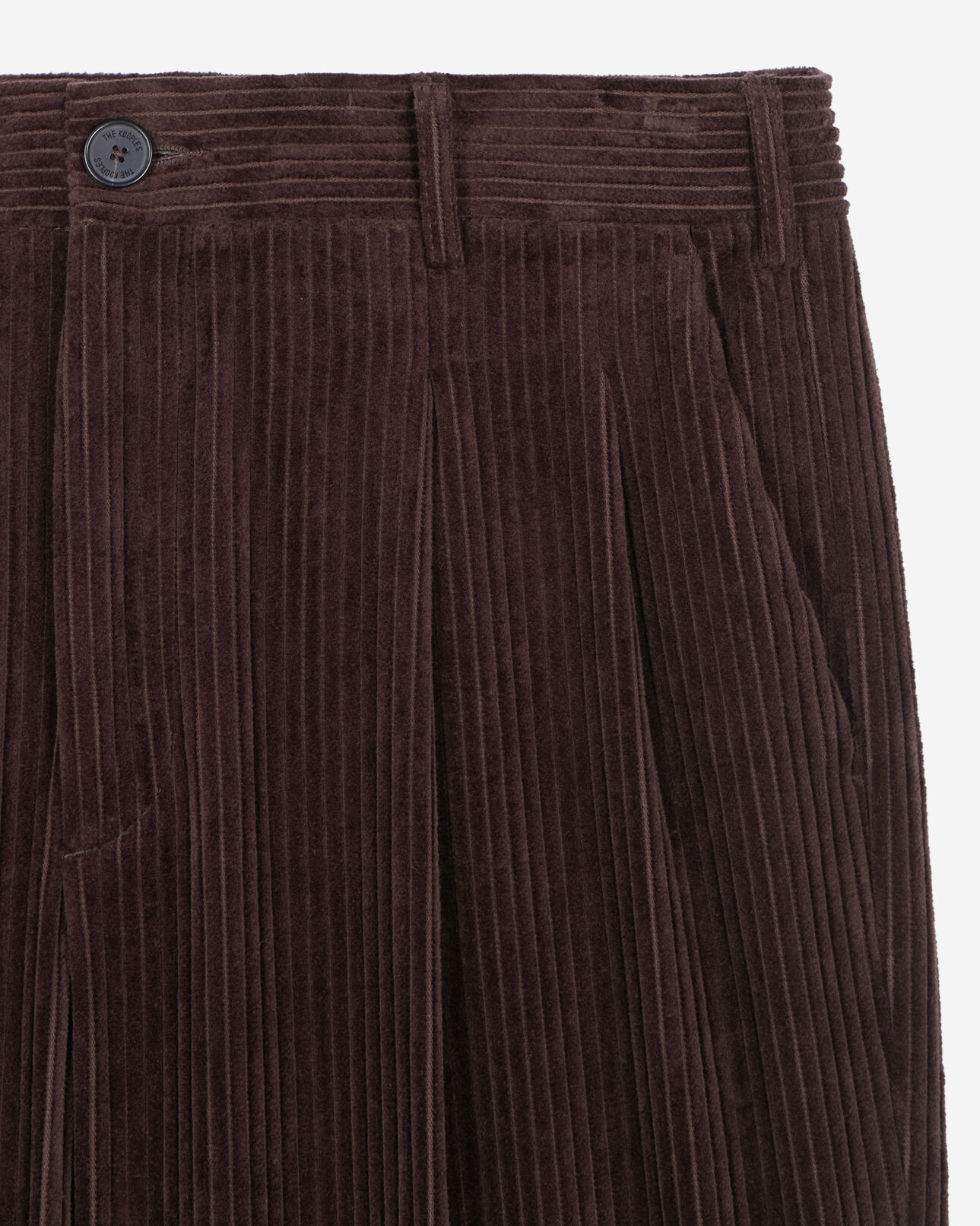 The Kooples MEN BROWN brown corduroy trousers