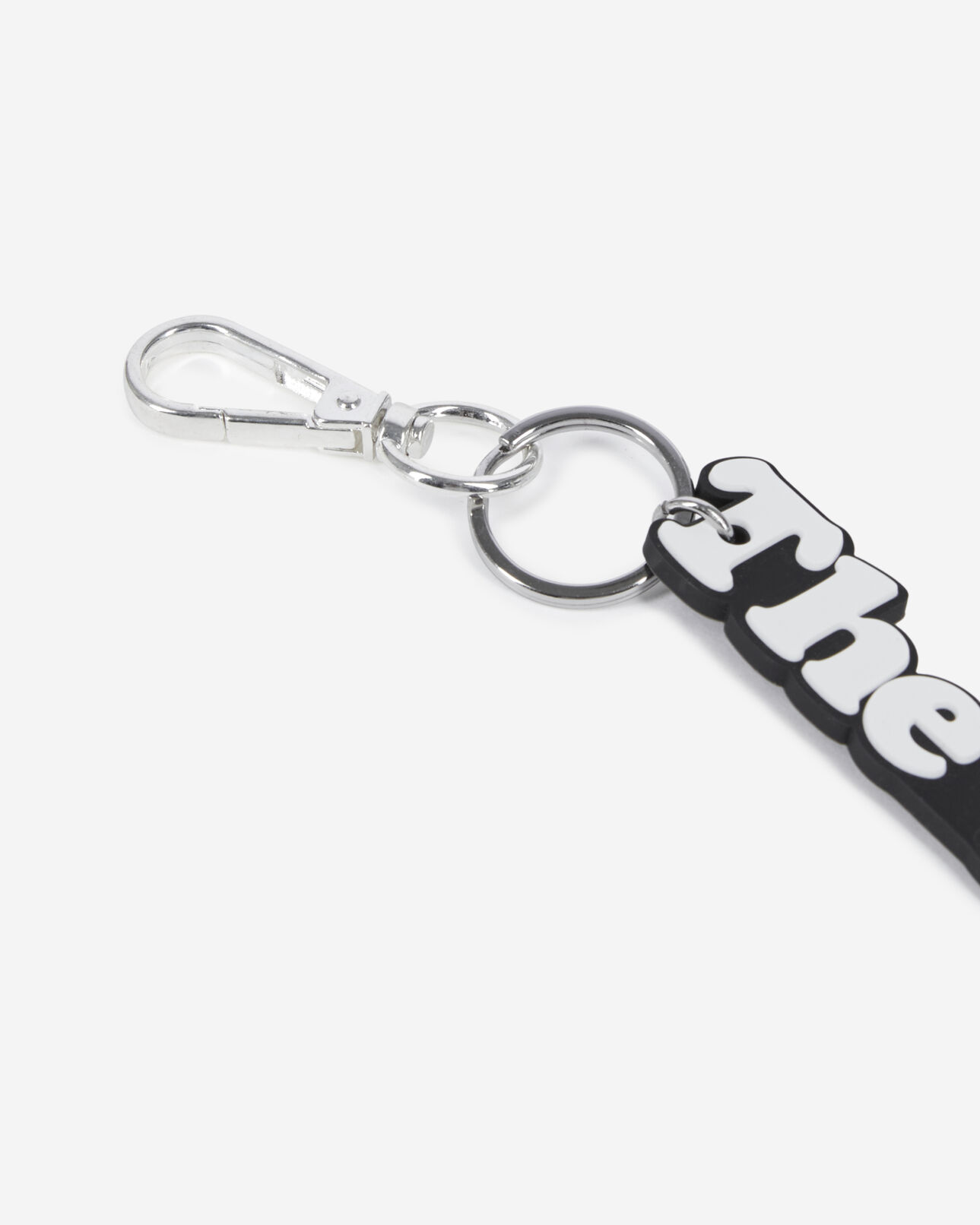 The Kooples WOMEN WHITE black and white logo bag charm