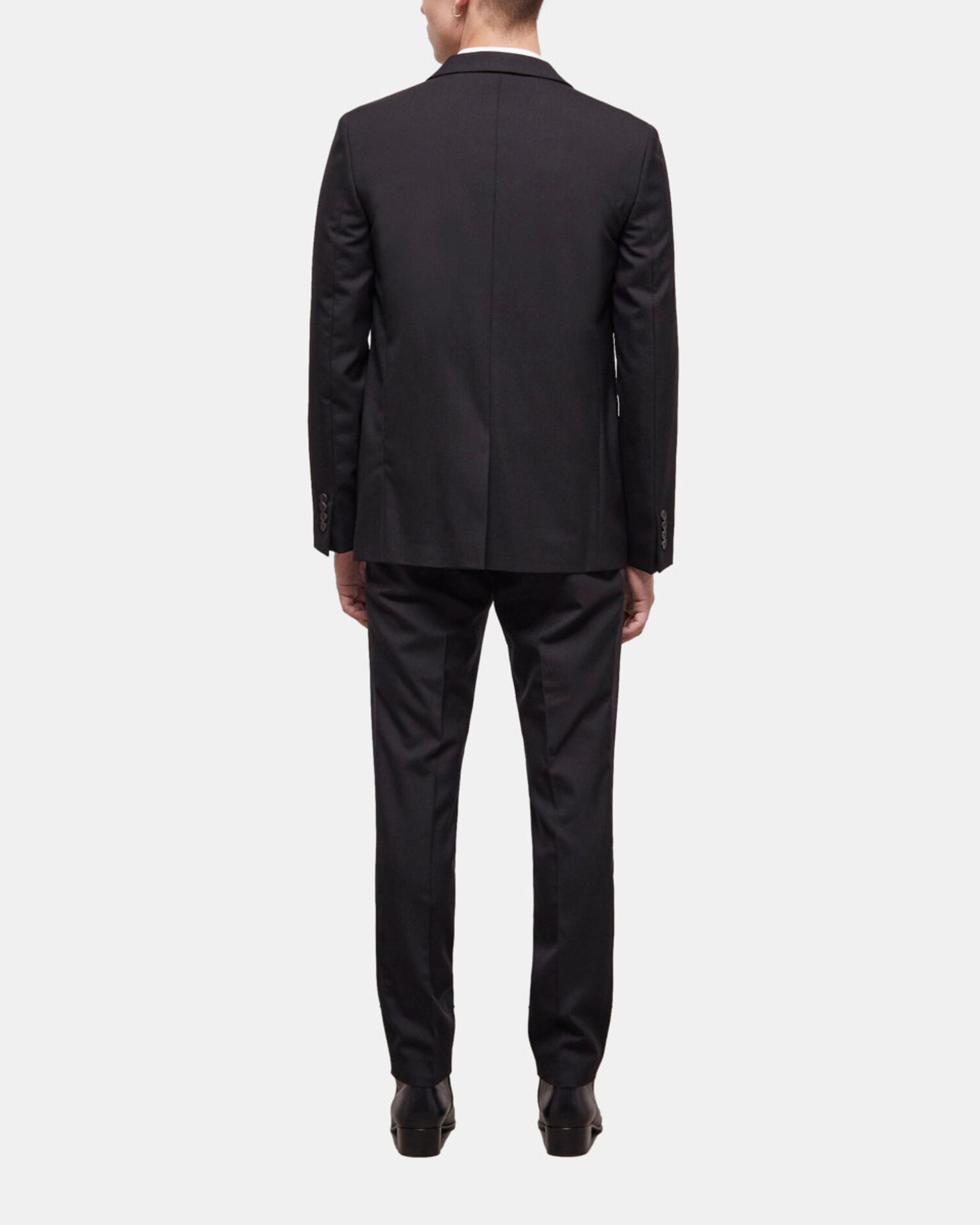 Chaqueta traje lana negra, BLACK, hi-res image number null
