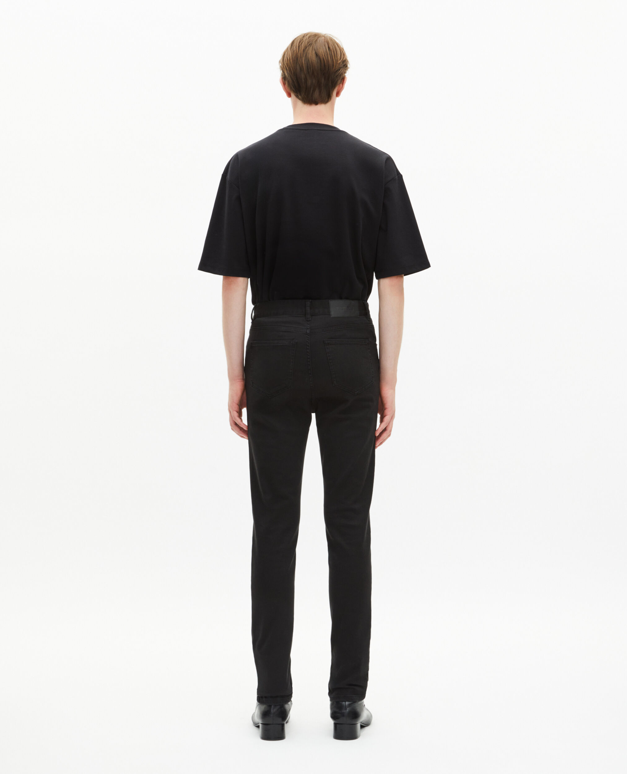 Schwarze Slim-Fit-Jeans, BLACK, hi-res image number null