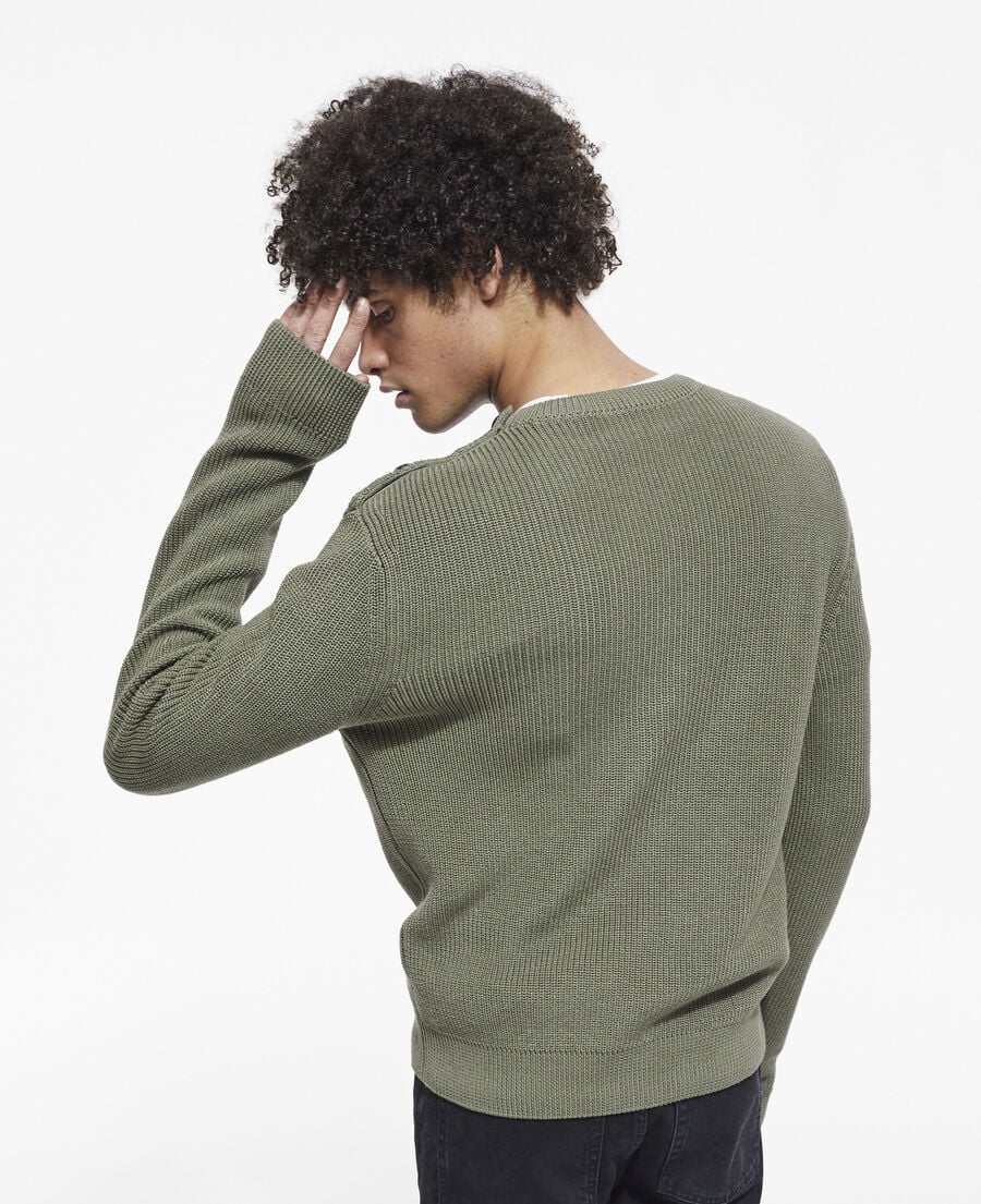 The Kooples HOMME LICHEN pull kaki