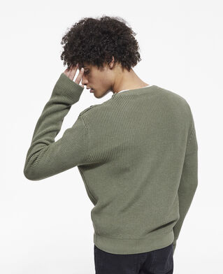 The Kooples HOMME LICHEN pull kaki
