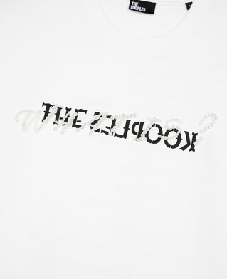 The Kooples WOMEN WHITE what is t-shirt with white beads