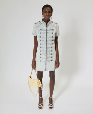 The Kooples F BABY BLUE blue denim short dress