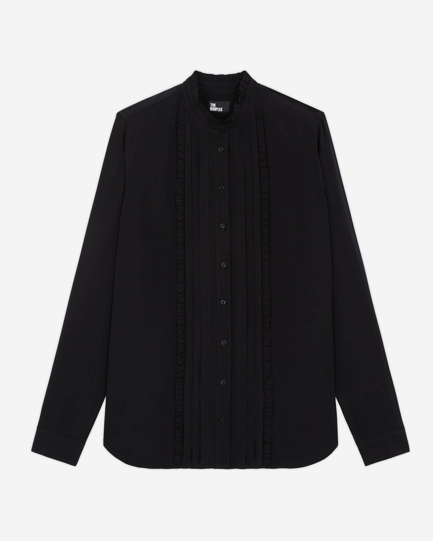 Black flowing shirt, BLACK, hi-res image number null