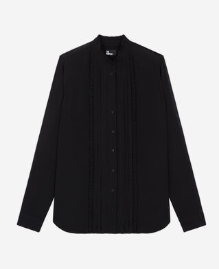 The Kooples F BLACK black flowing shirt