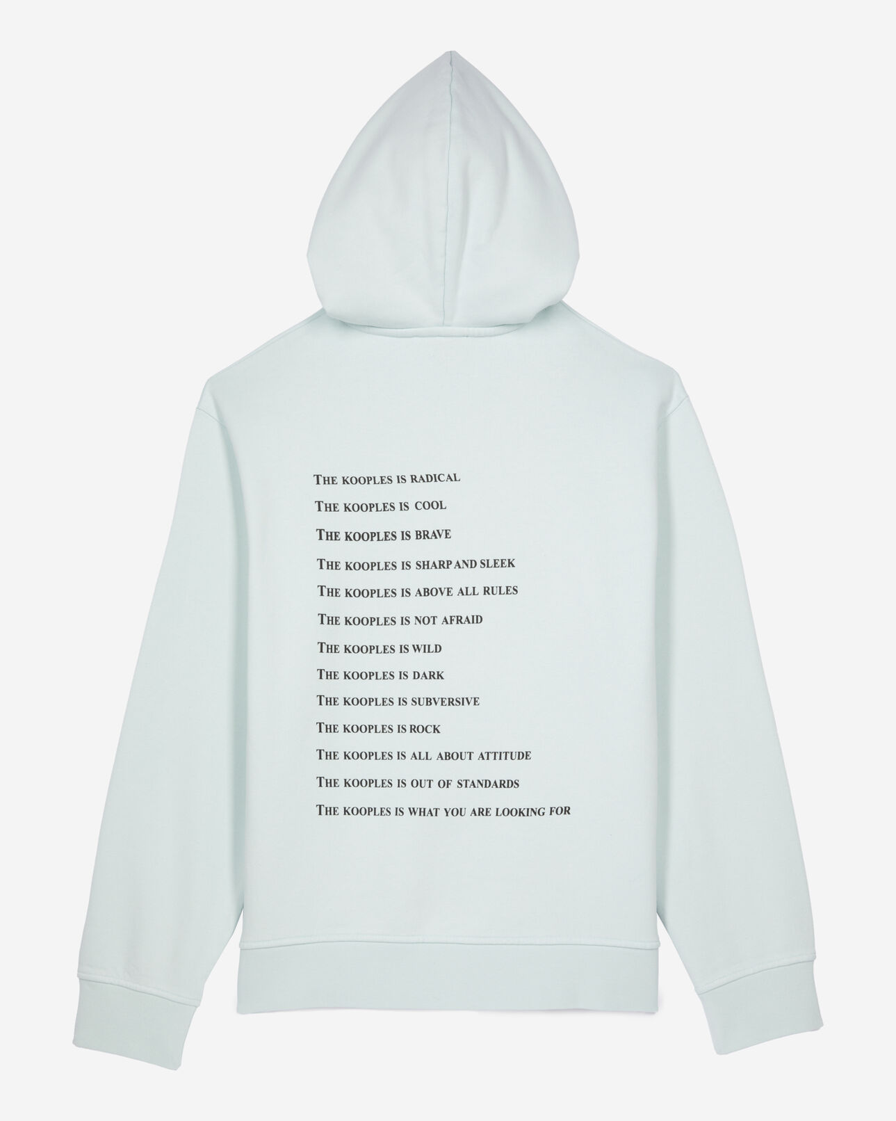 The Kooples WOMEN BABY BLUE what is hoodie light blue