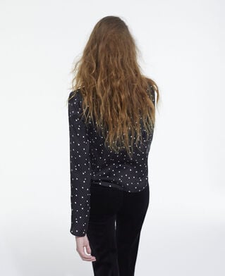 The Kooples WOMEN BLACK printed top