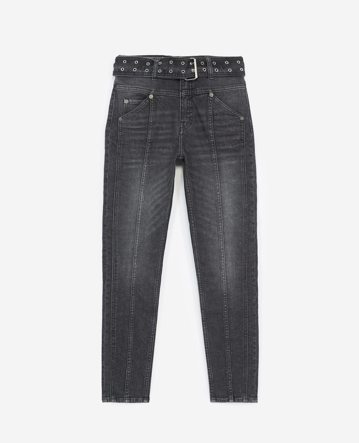 Jean noir deals délavé femme