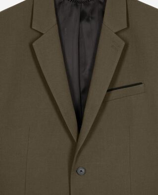The Kooples MEN KAKI khaki cotton - linen suit jacket
