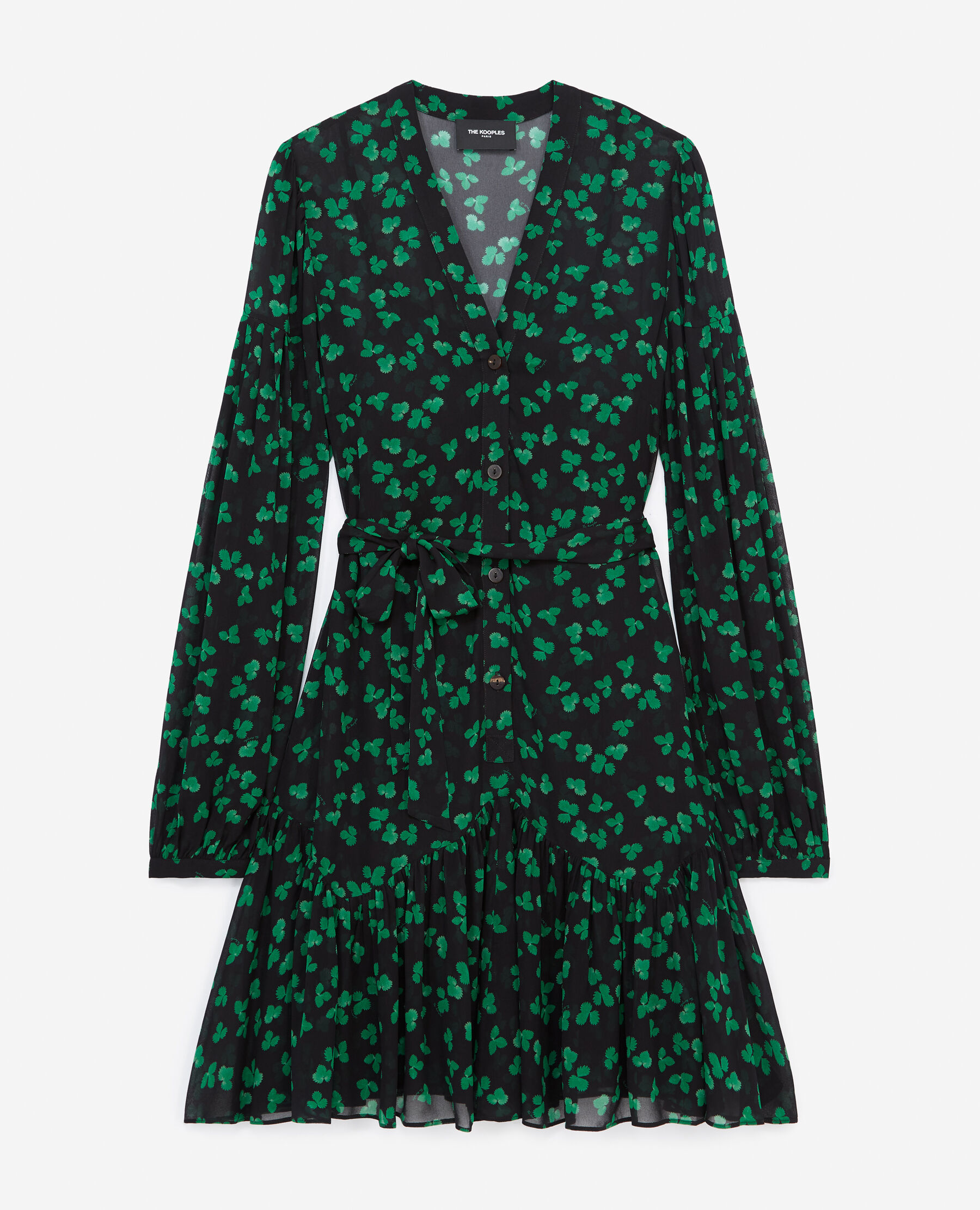 Robe verte the sale kooples