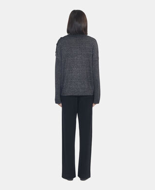 The Kooples WOMEN BLACK black wool and cashmere sweater