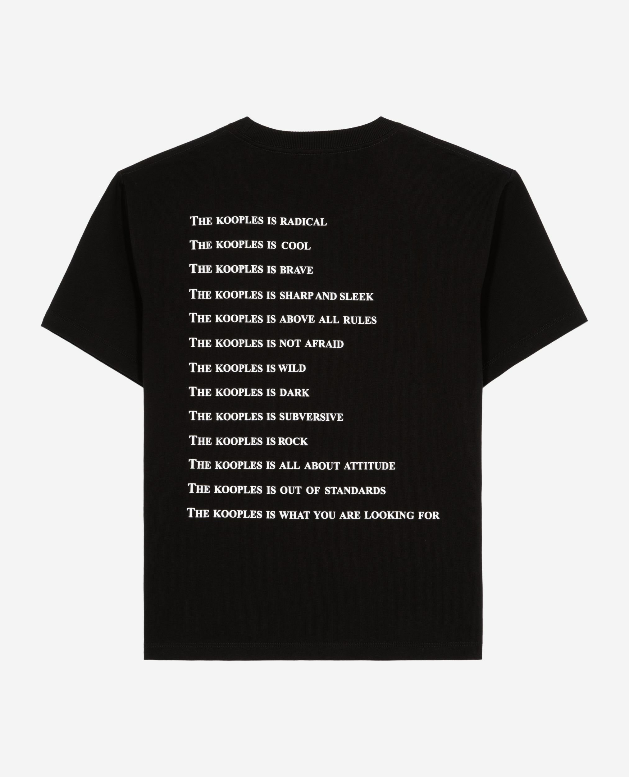 What is black rhinestone T-shirt, BLACK, hi-res image number null