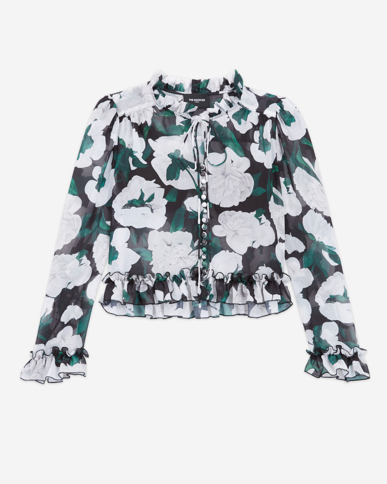 The Kooples WOMEN ECRU printed blouse