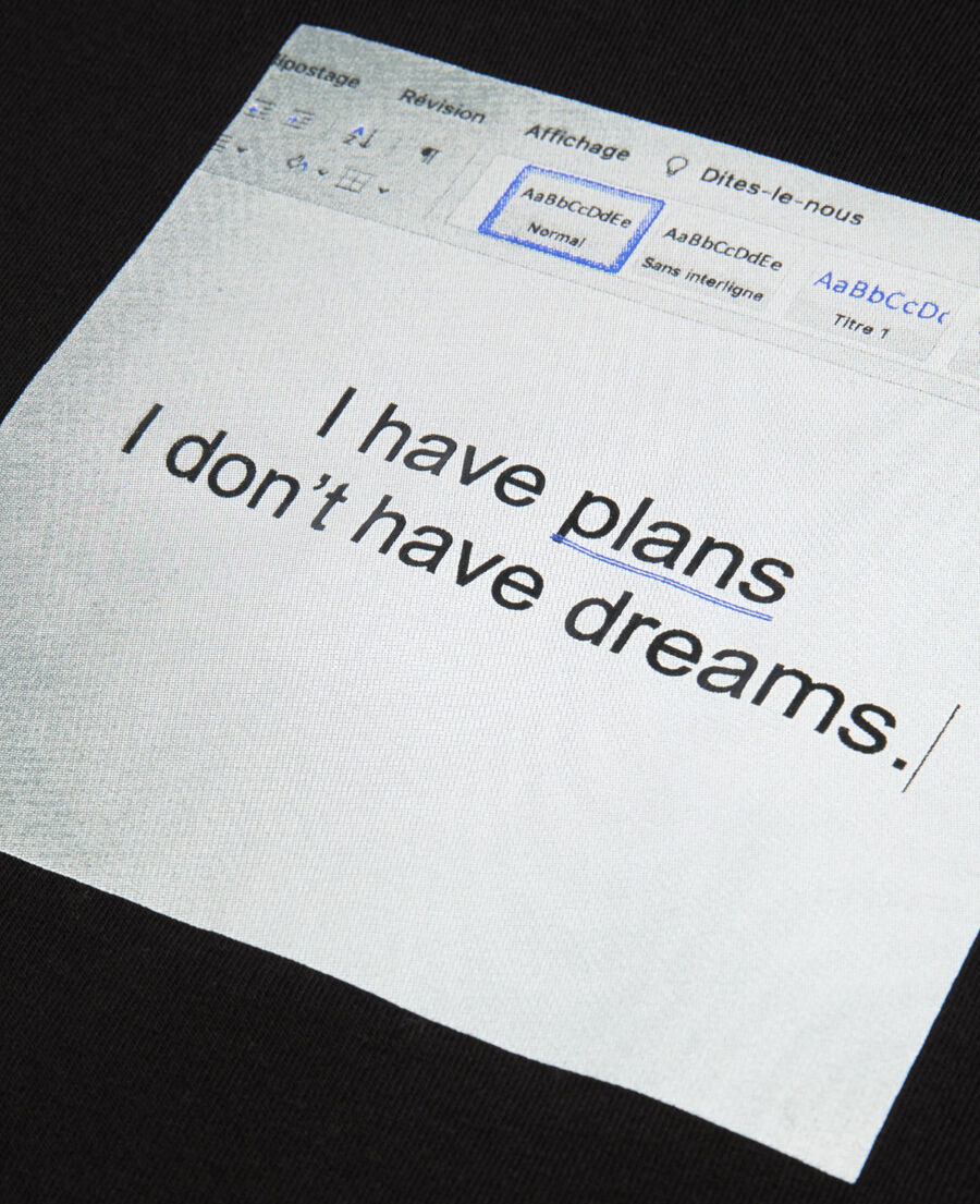 The Kooples F BLACK black t-shirt with serigraphy