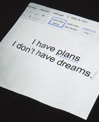 The Kooples F BLACK black t-shirt with serigraphy