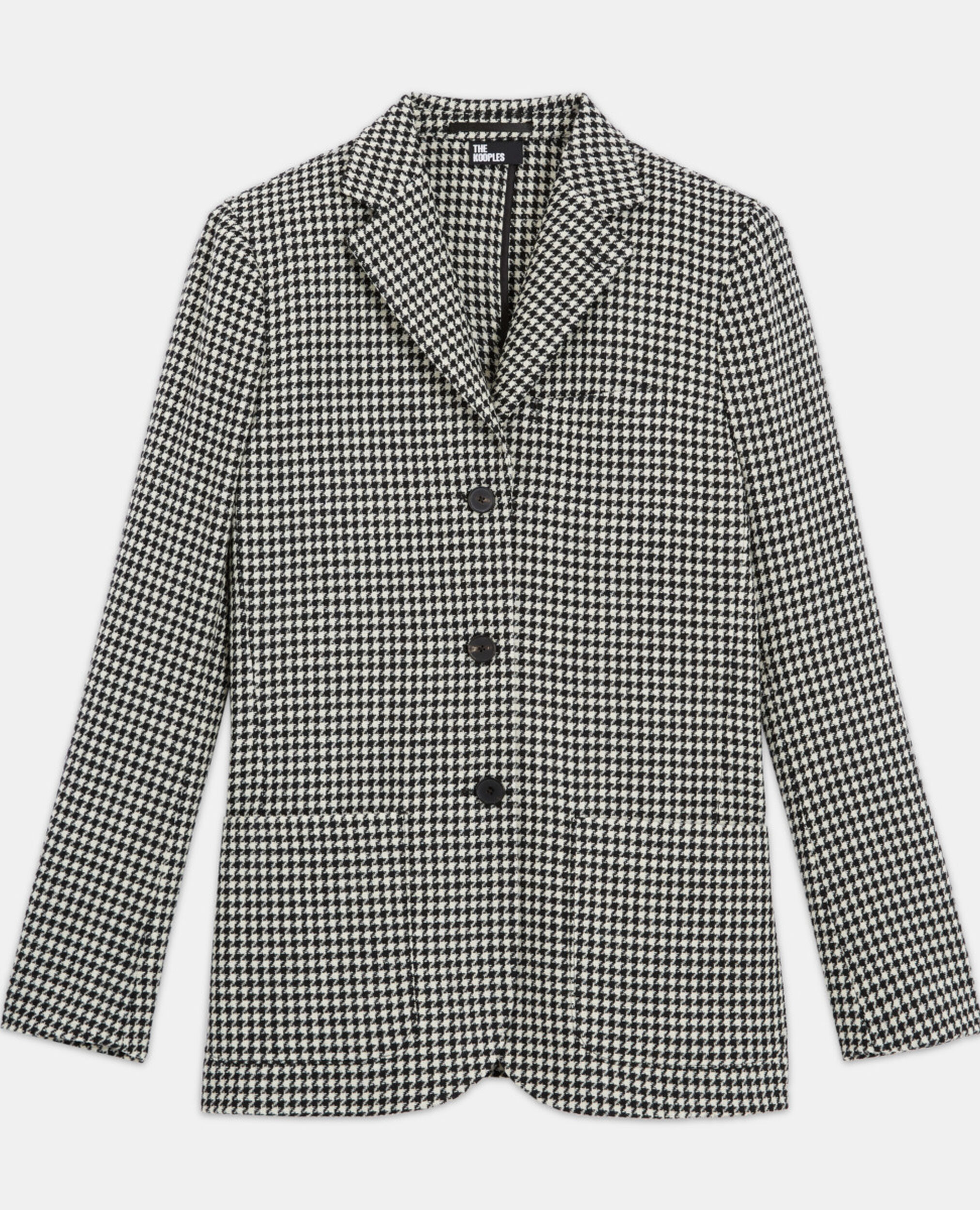 Wolljacke mit Print, BLACK WHITE, hi-res image number null