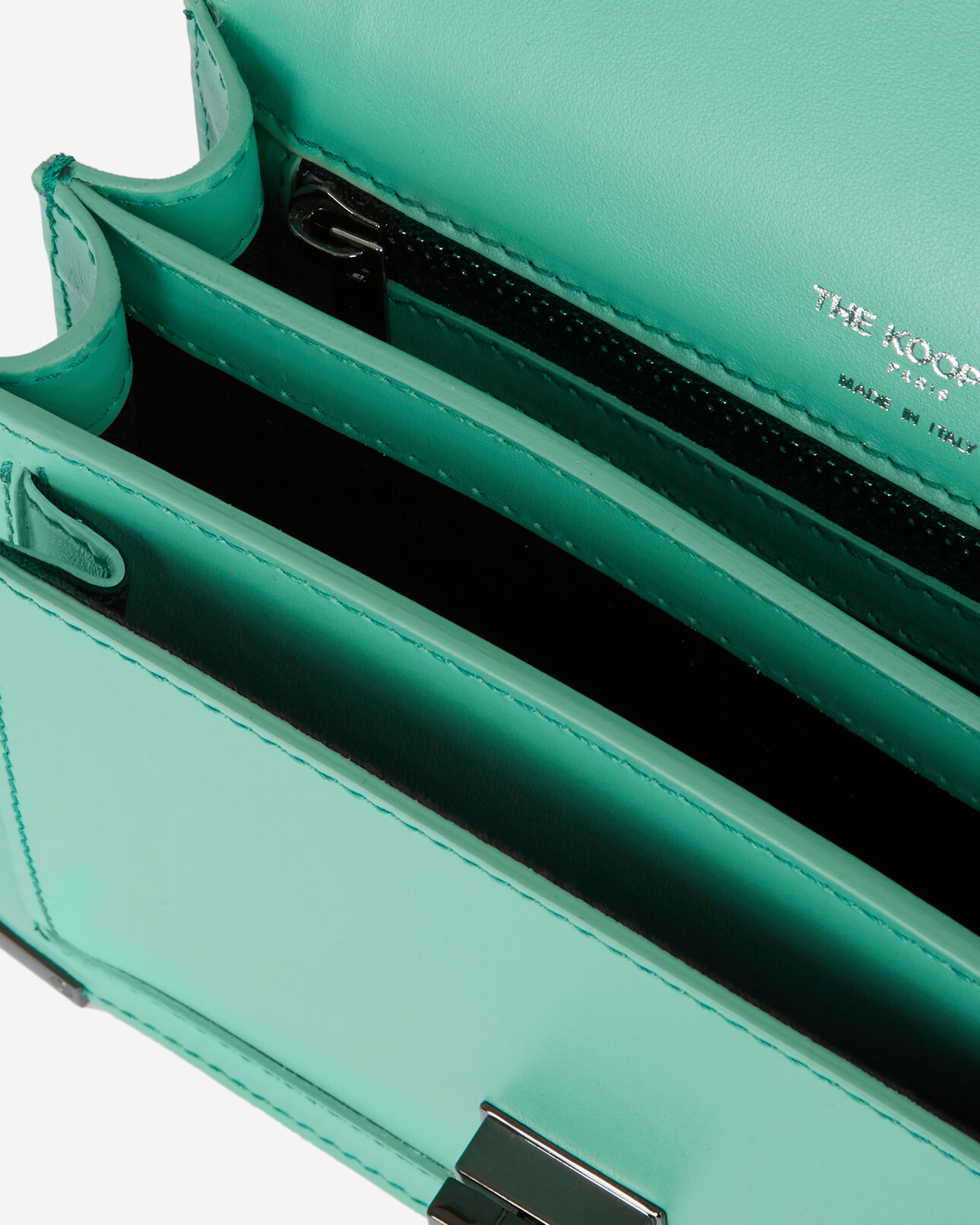 The Kooples WOMEN MINT emily small green leather bag