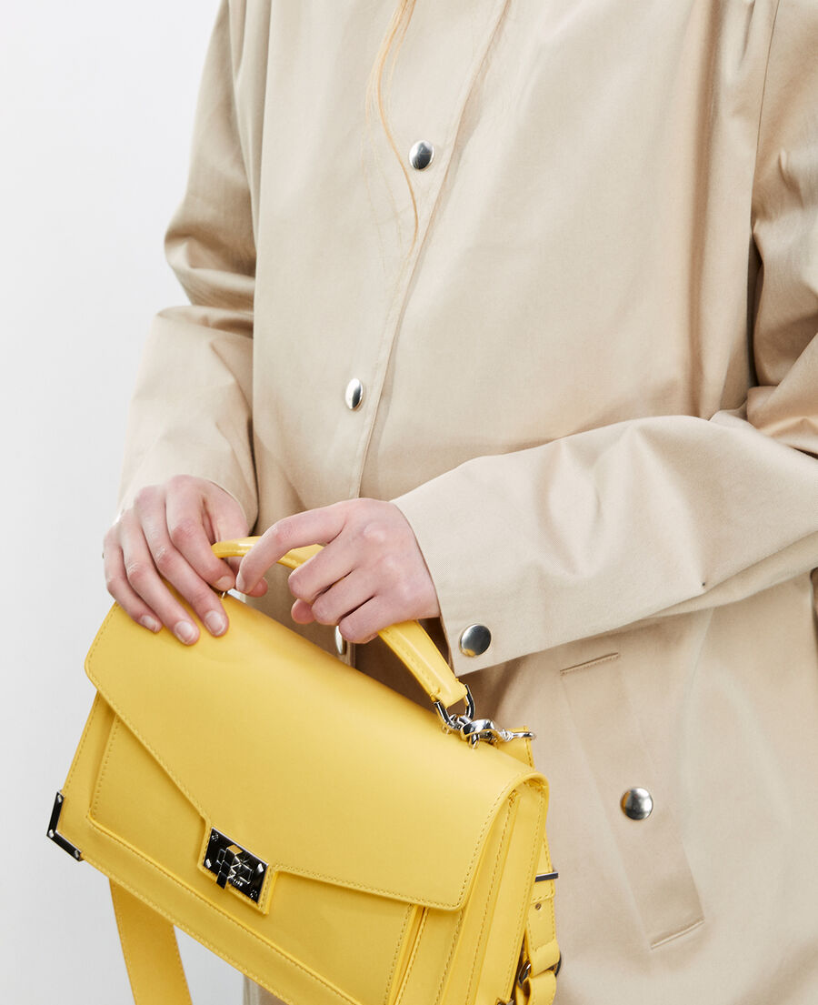 medium emily bag in pastel yellow leather