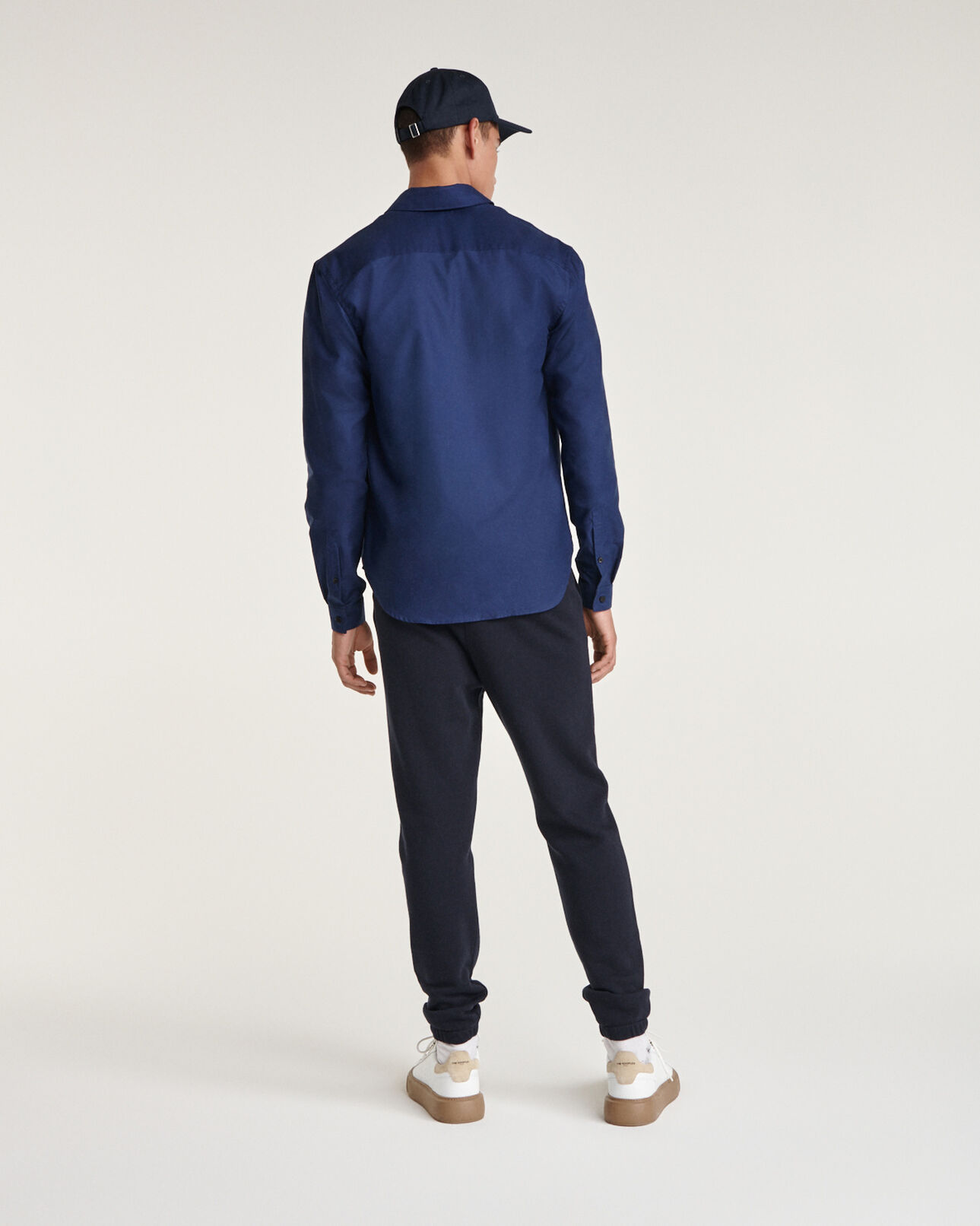 The Kooples HOMME NAVY chemise coton bleu marine à cœur brodé