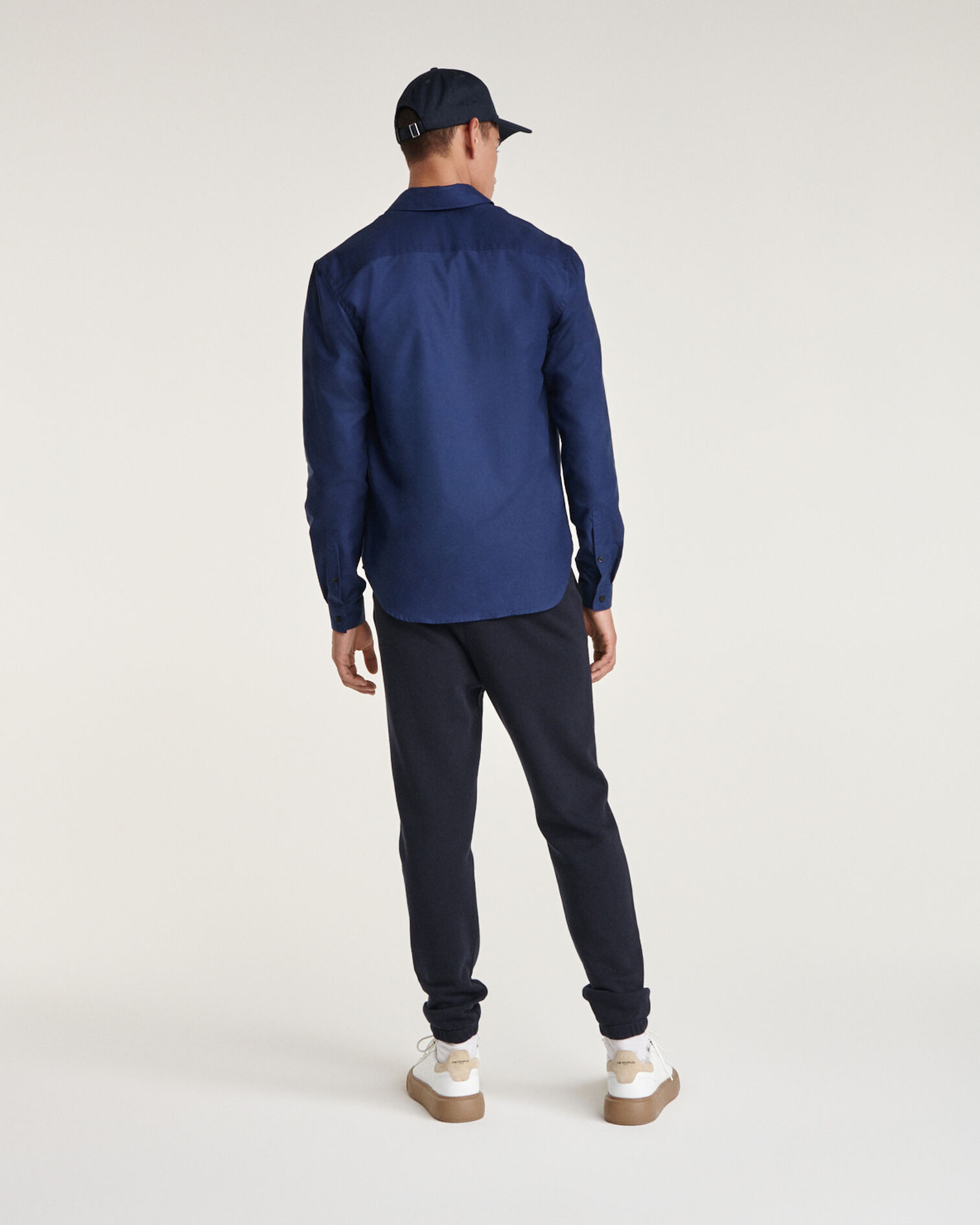 Chemise coton bleu marine à cœur brodé, NAVY, hi-res image number null