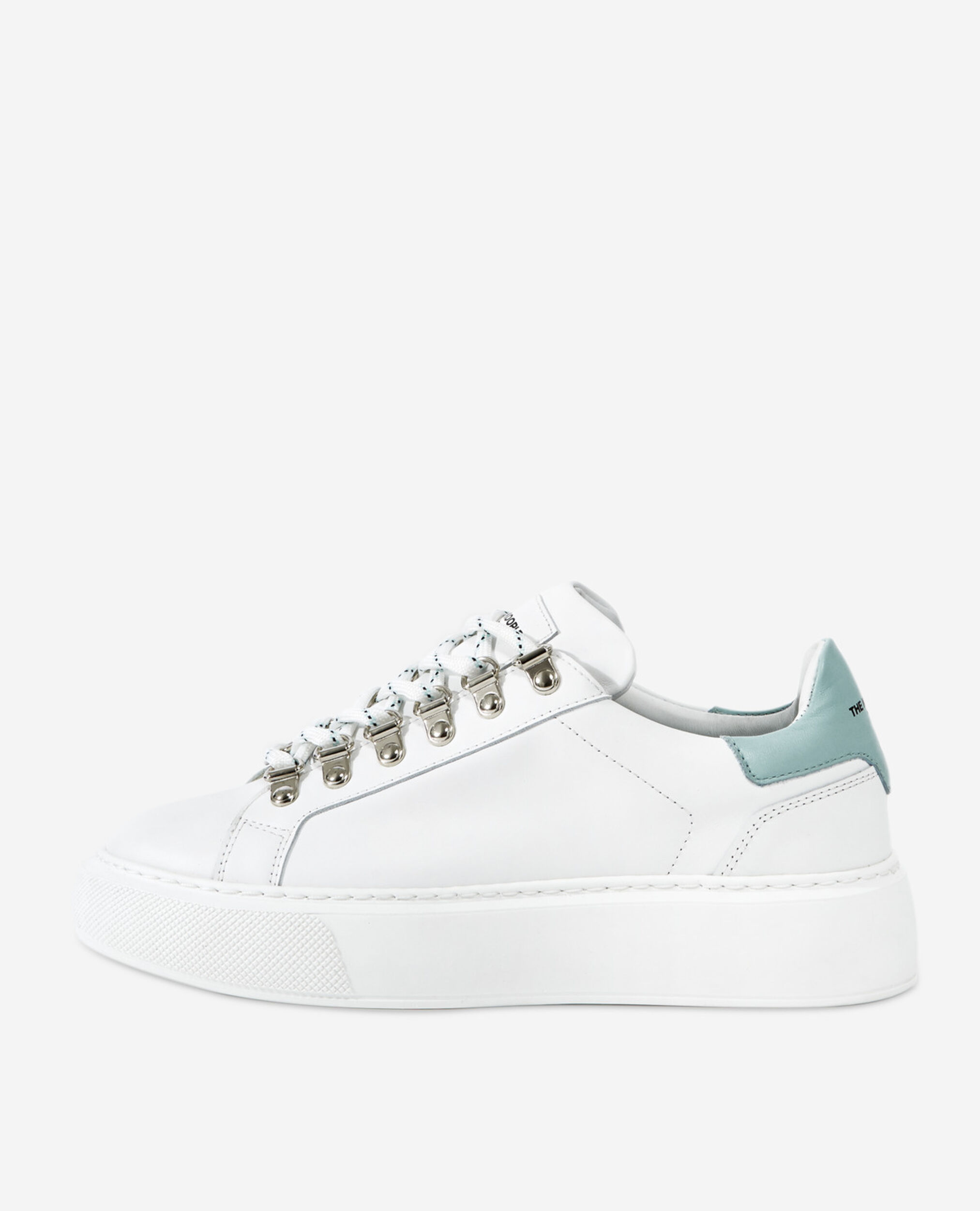 Leather sneakers, WHITE / GREY, hi-res image number null