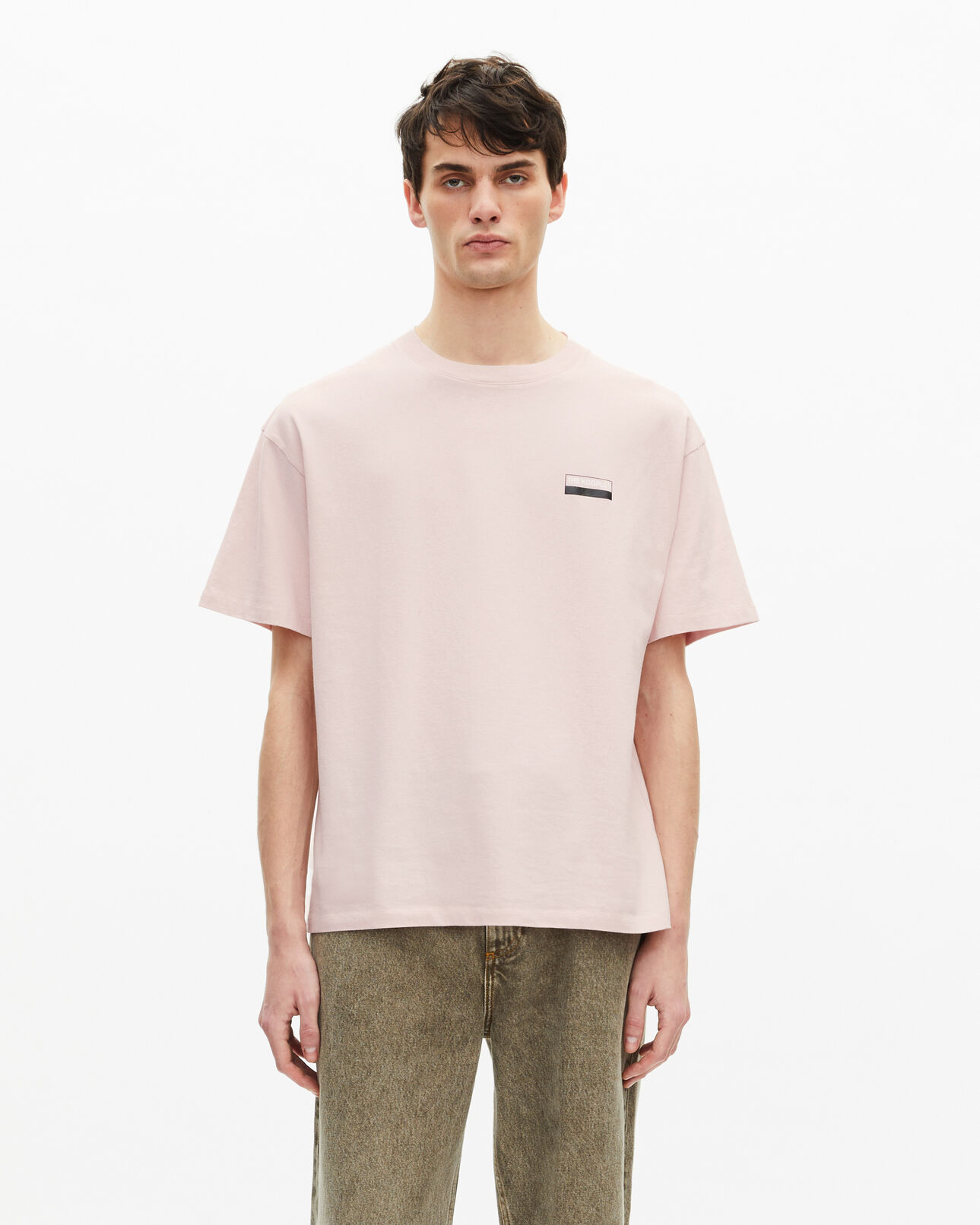 The Kooples MEN LILA pink screen print t-shirt