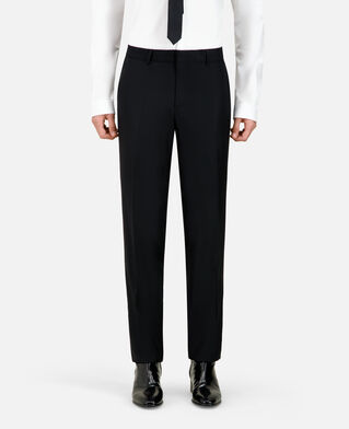 The Kooples H BLACK super 100s black wool suit pants