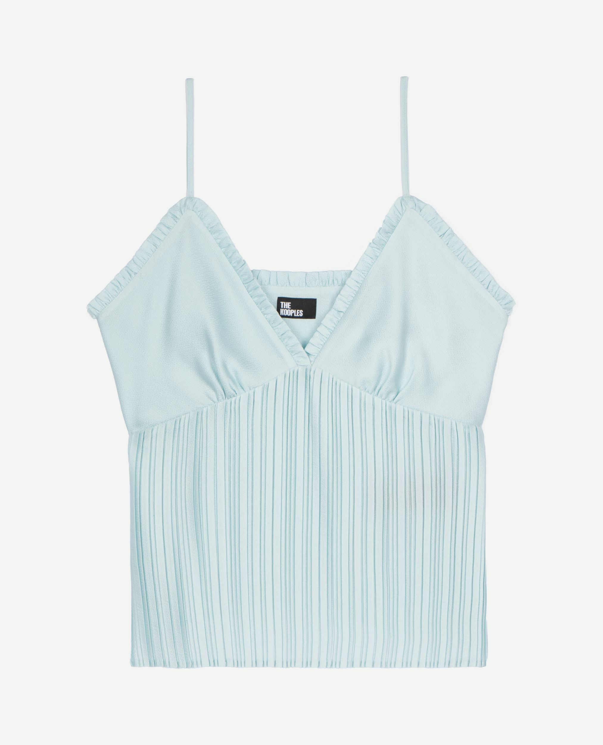 Blaues Plissee-Camisole, BABY BLUE, hi-res image number null