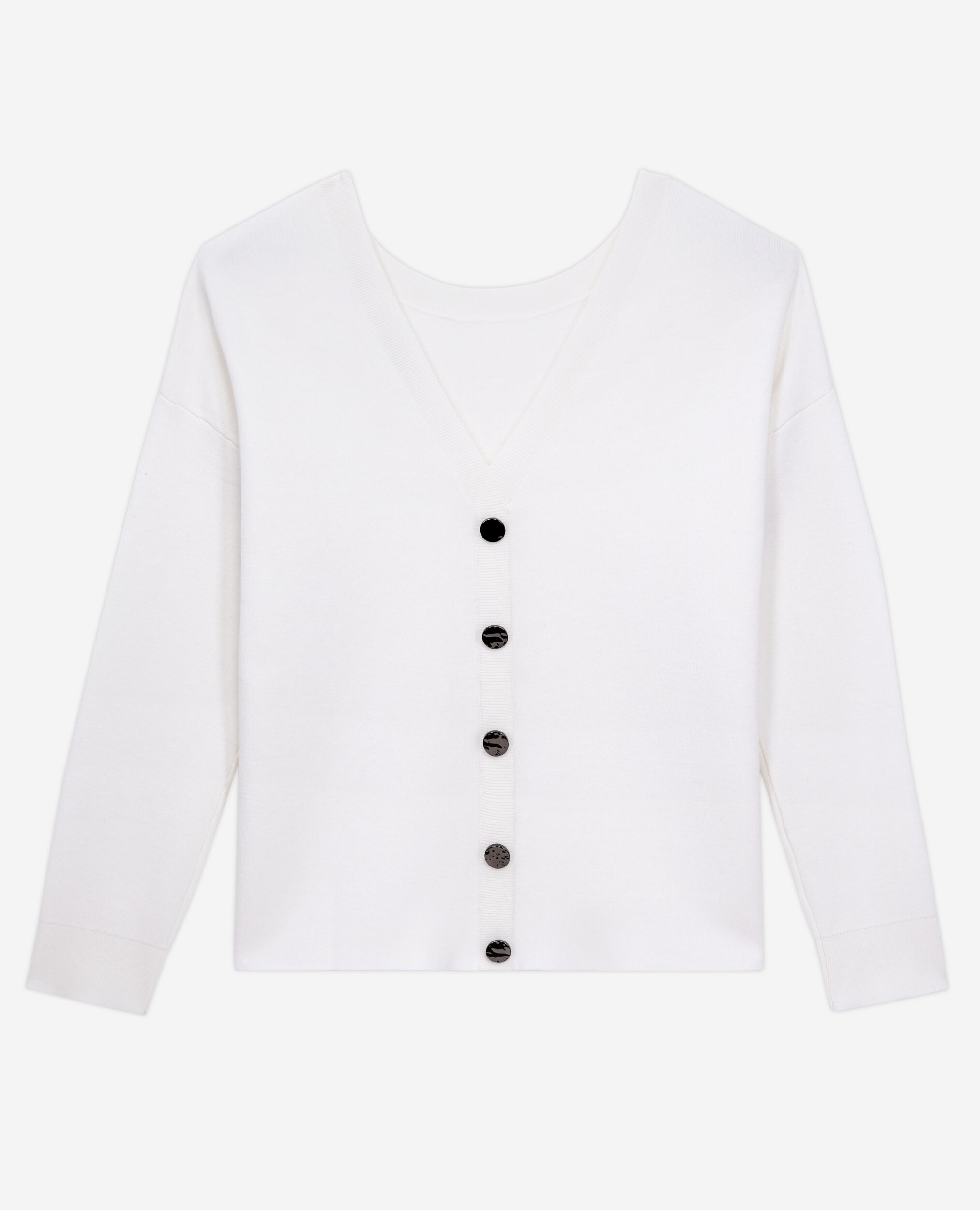 Pull avec boutonnage dans le dos, ECRU, hi-res image number null