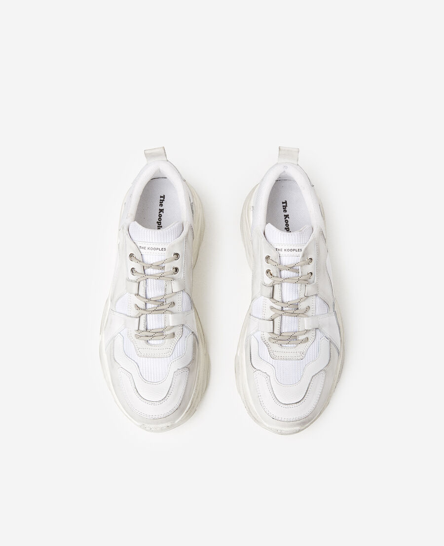 Baskets blanches large semelle The Kooples France