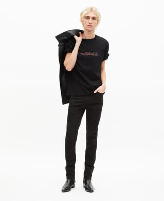 The Kooples H BLACK t-shirt with multicolored black logo