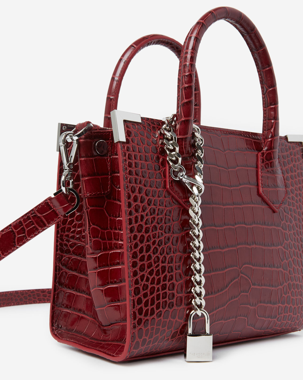 The Kooples WOMEN BURGUNDY medium burgundy ming bag