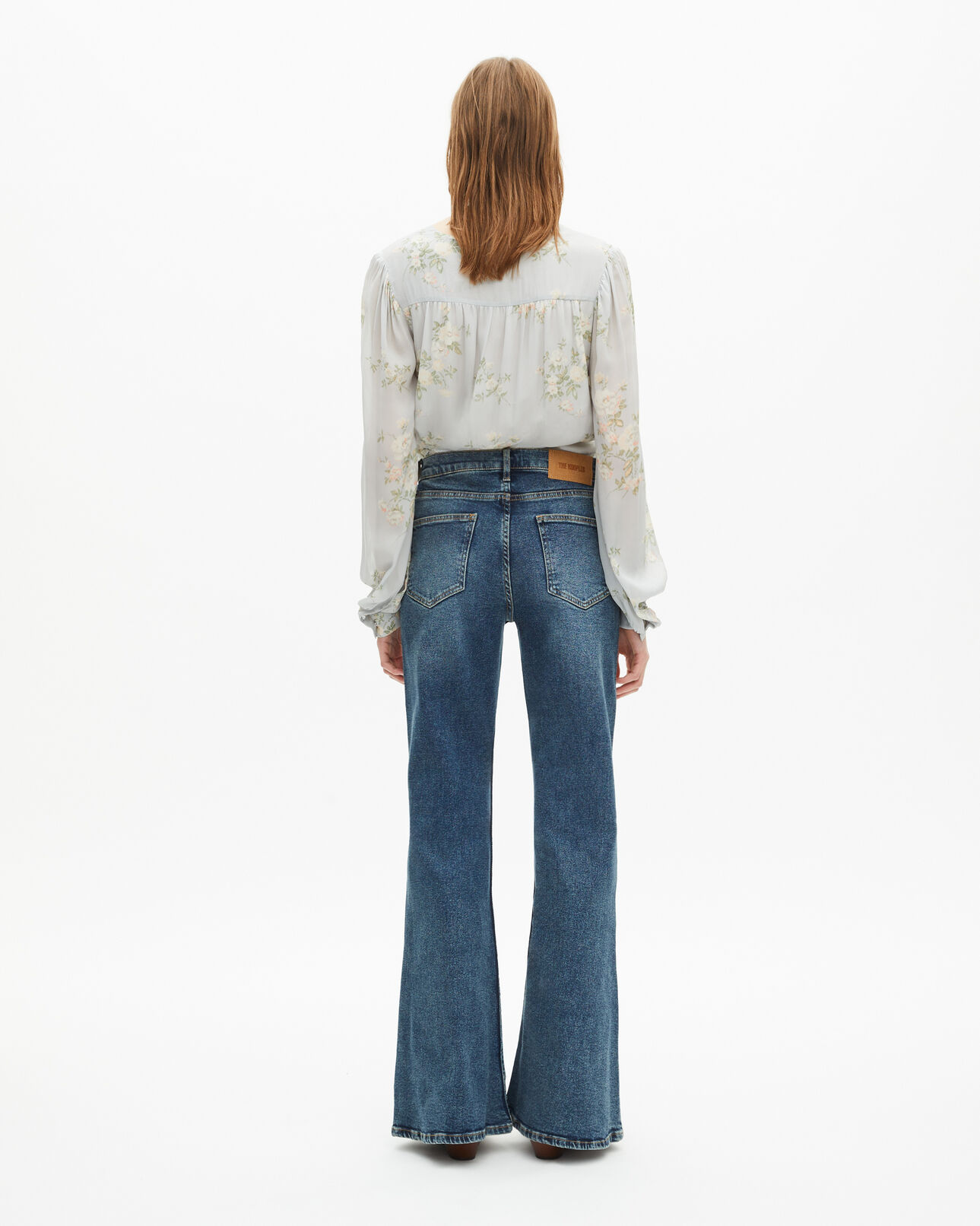 The Kooples WOMEN VINTAGE BLUE blue flare jeans