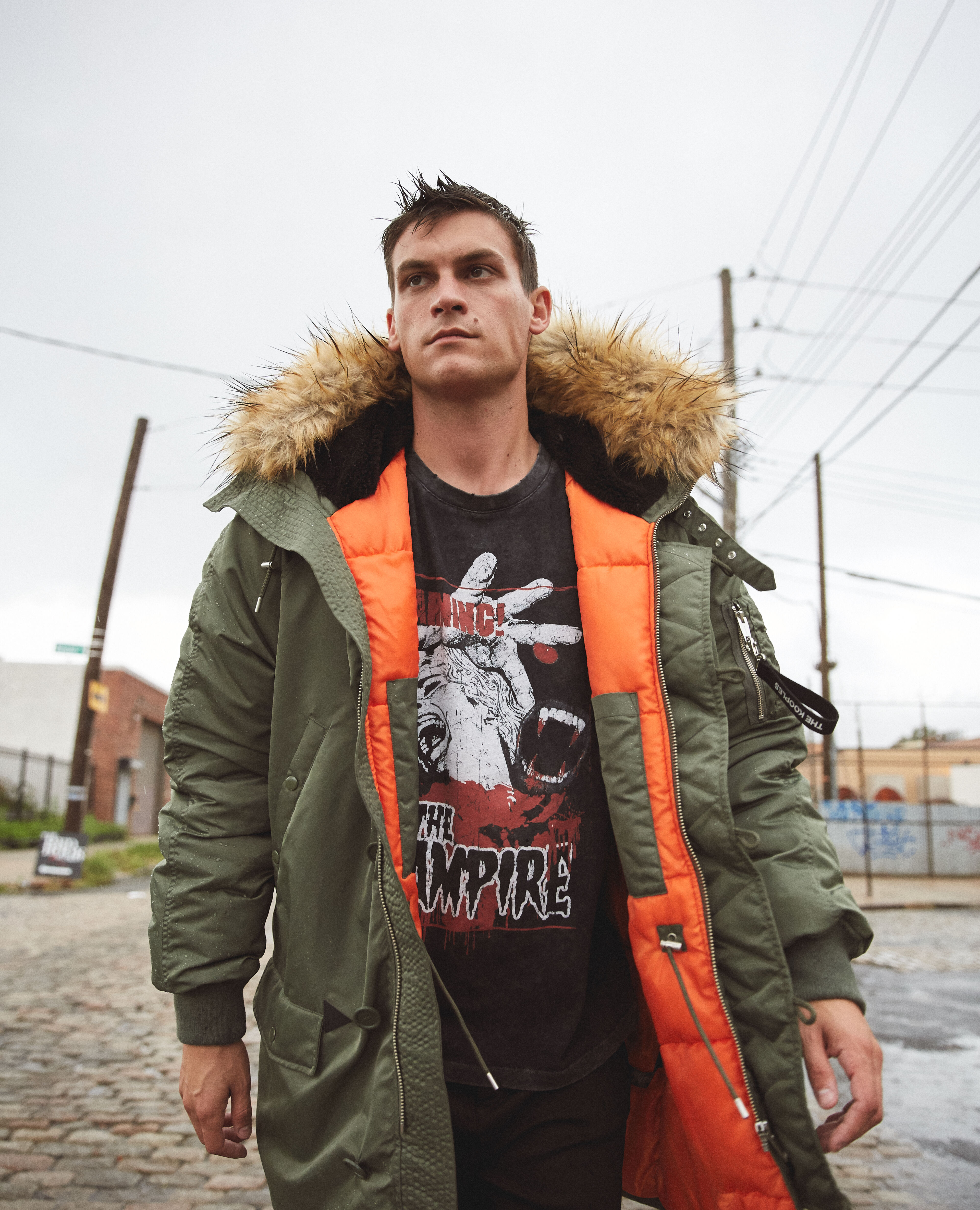 Parka kaki the kooples cheap