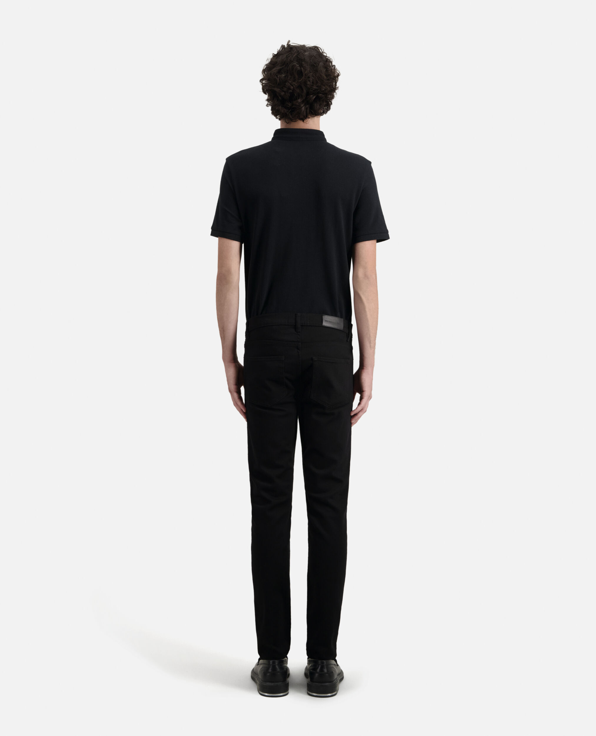Slim black jeans, BLACK BRUT, hi-res image number null