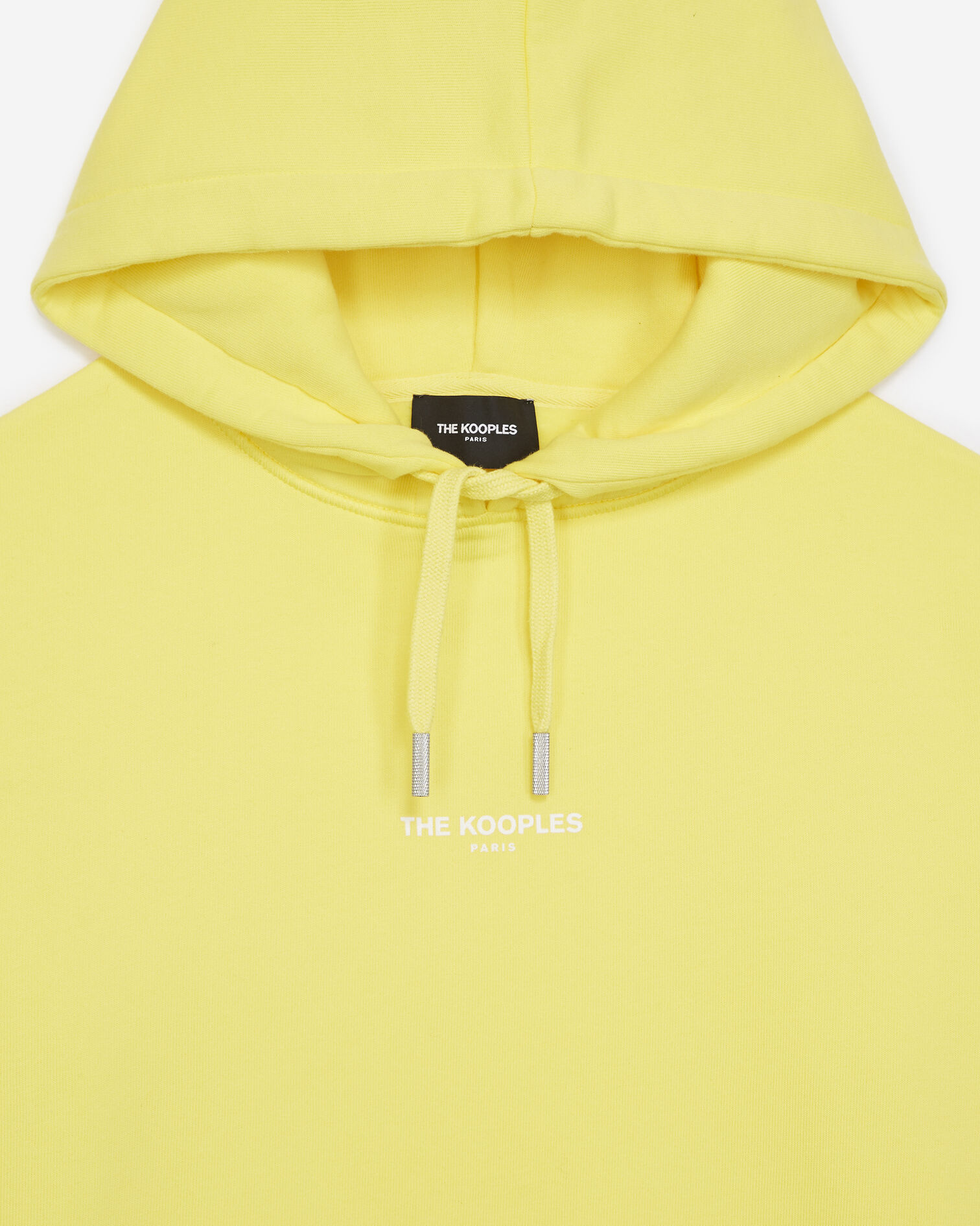 Sweat jaune à capuche et logo imprimé, YELLOW, hi-res image number null