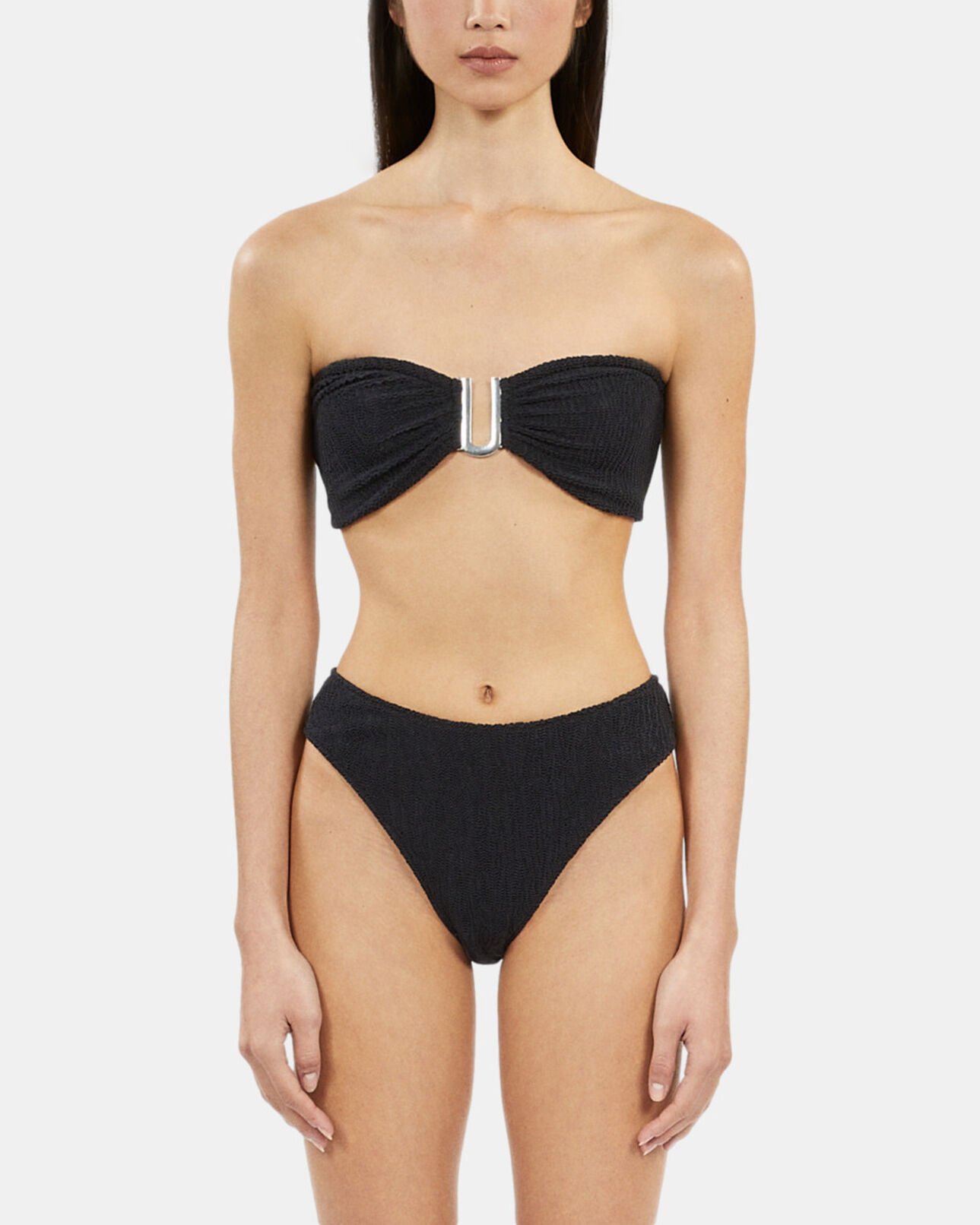 The Kooples FEMME BLACK haut de maillot de bain the kooples x luz bandeau noir