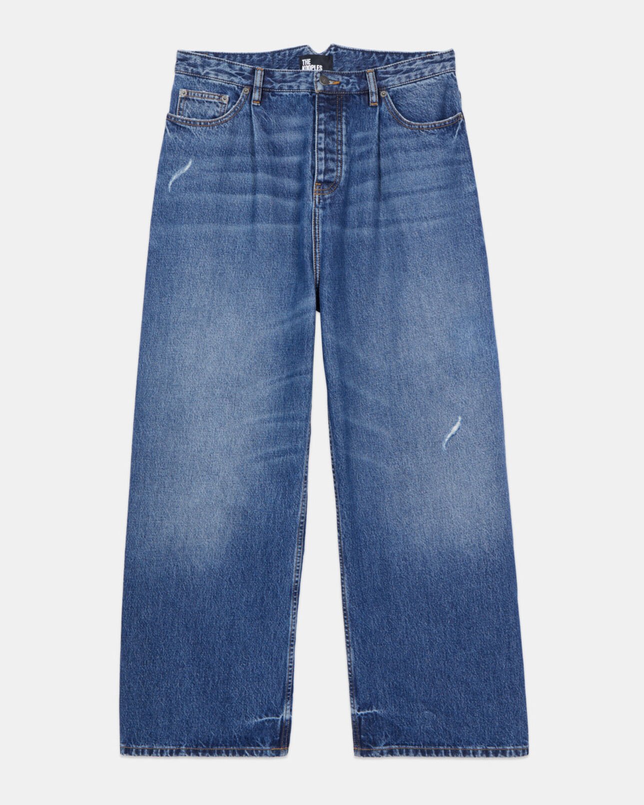 The Kooples HOMME BLUE ELECTRIC jean large bleu foncé