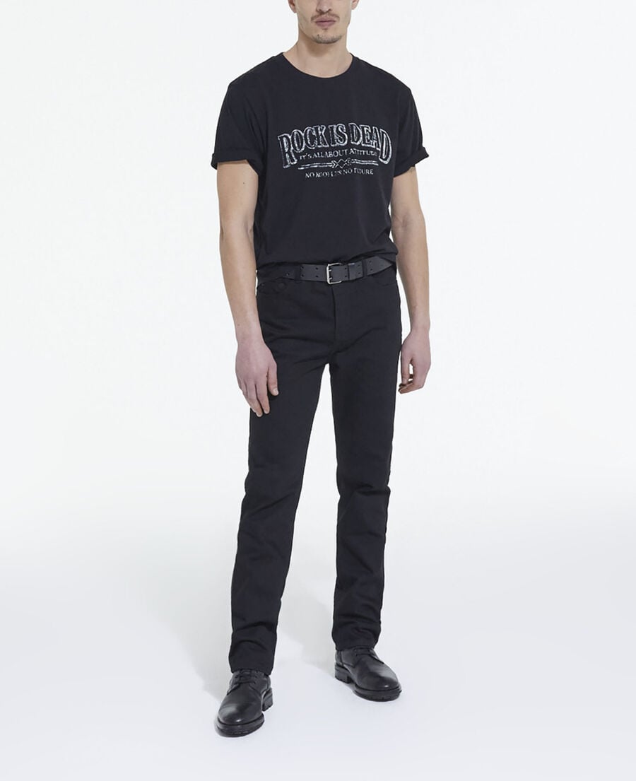 The Kooples MEN BLACK WASHED gray t-shirt