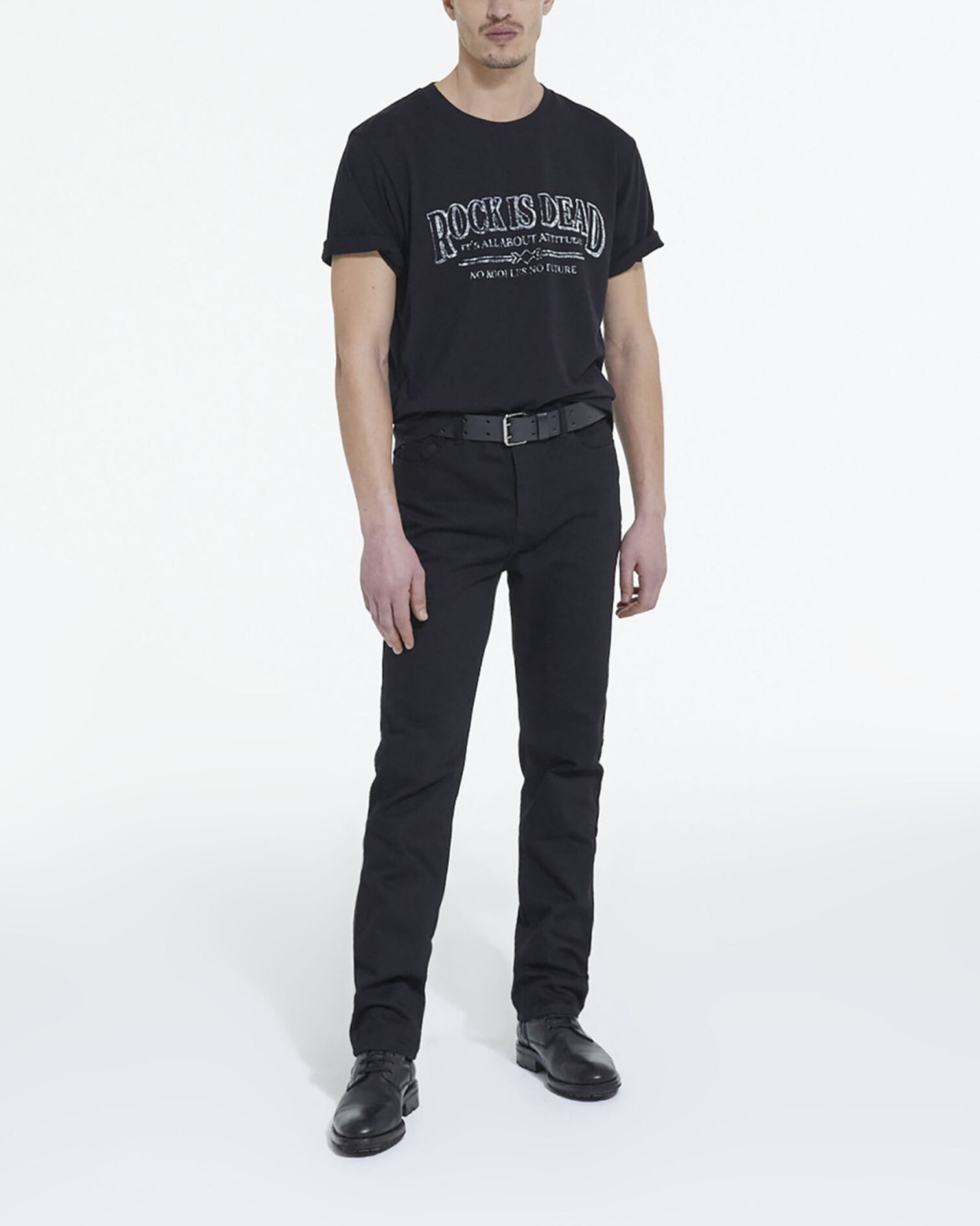 T-shirt gris, BLACK WASHED, hi-res image number null