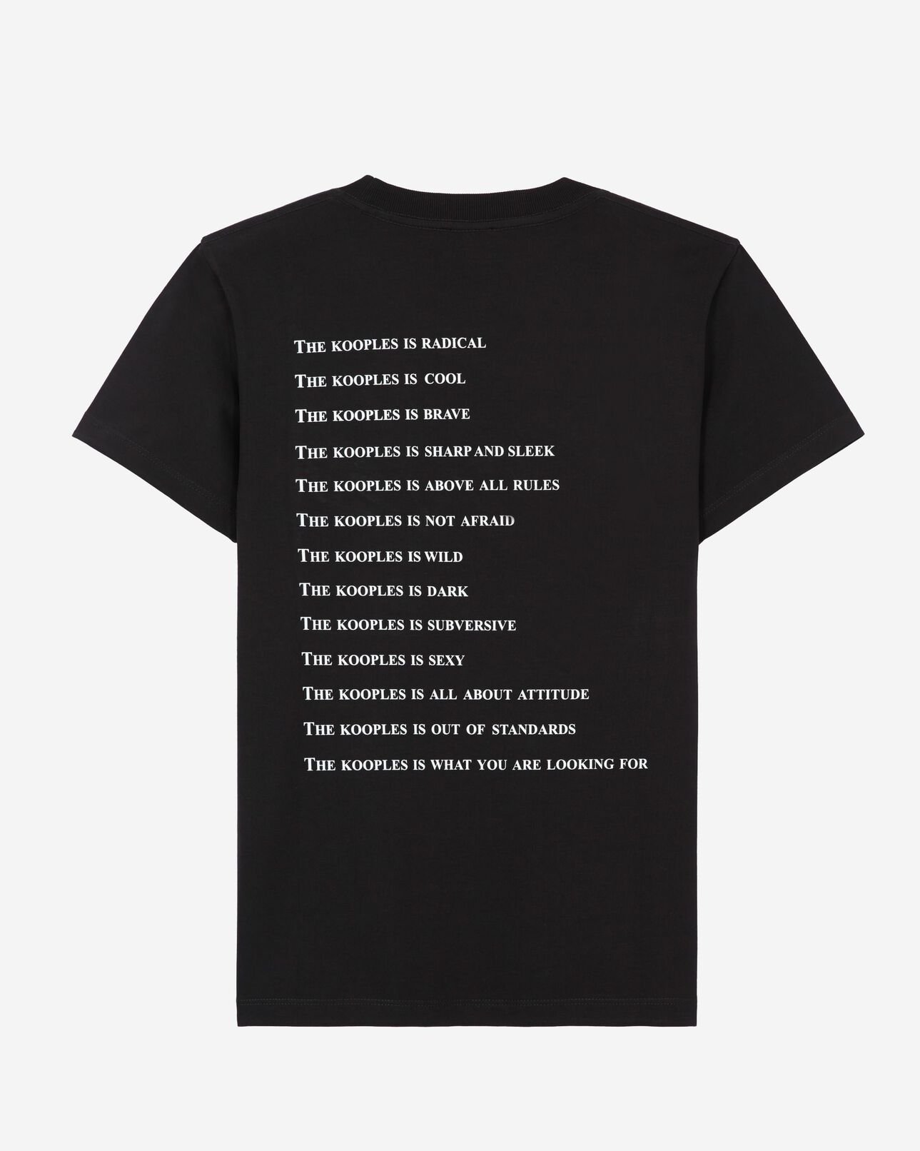 The Kooples WOMEN BLACK what is t-shirt with black rhinestones